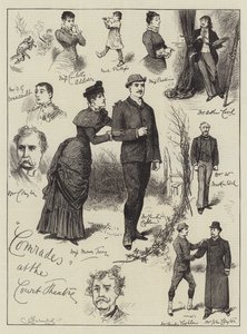 Comrades at the Court Theatre by Bernard Partridge